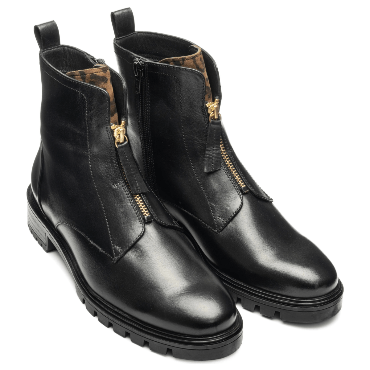 Ara Women's Tourmaline Leopard Print/Black Leather - 9027695 - Tip Top Shoes of New York