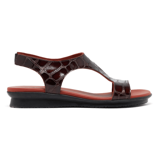 Arche Women's Aurian Crocodile Brown Patent Leather - 3019193 - Tip Top Shoes of New York