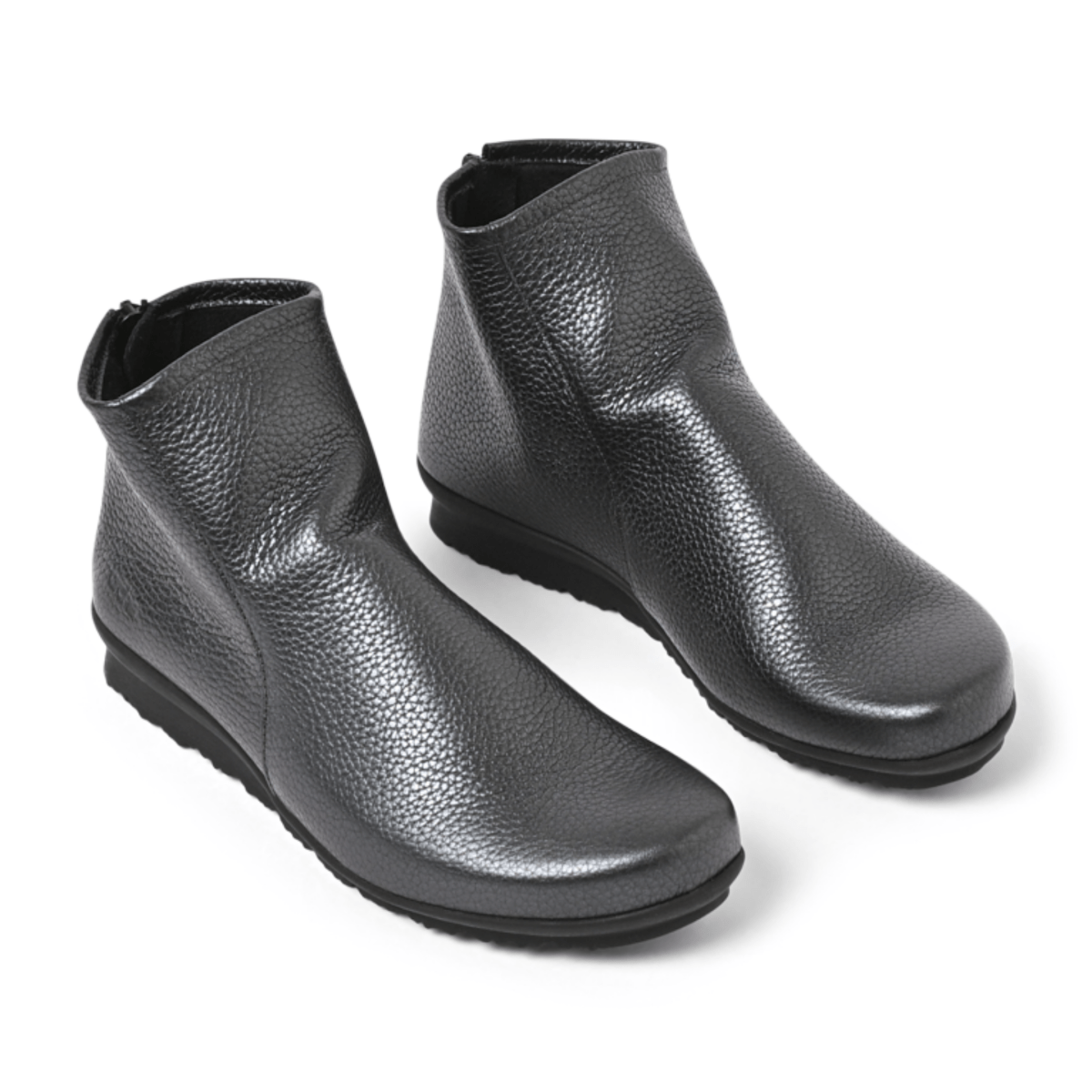 Arche Women's Baryky Grey/Silver Hopi Metal Leather - 9026015 - Tip Top Shoes of New York