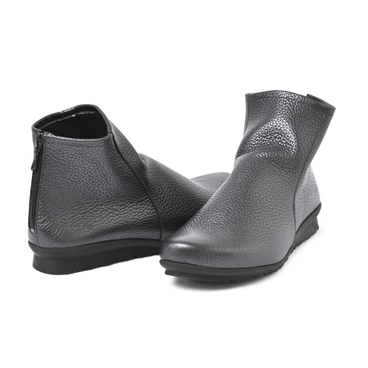 Arche Women's Baryky Grey/Silver Hopi Metal Leather - 9026015 - Tip Top Shoes of New York