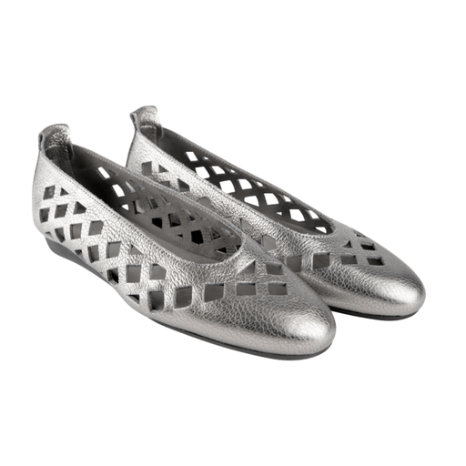 Arche Women's Lamdia Metallic Silver Leather - 3019178 - Tip Top Shoes of New York