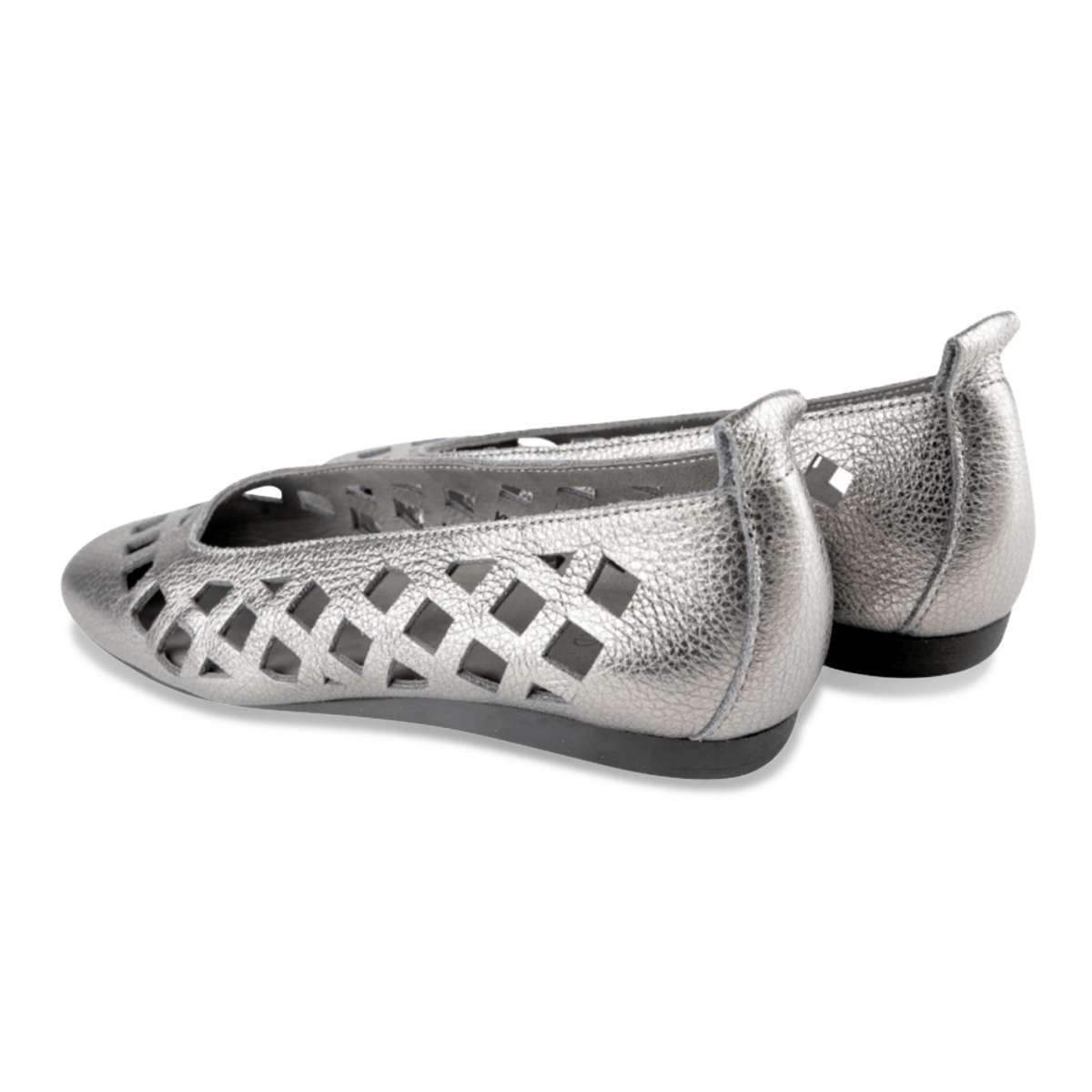 Arche Women's Lamdia Metallic Silver Leather - 3019178 - Tip Top Shoes of New York