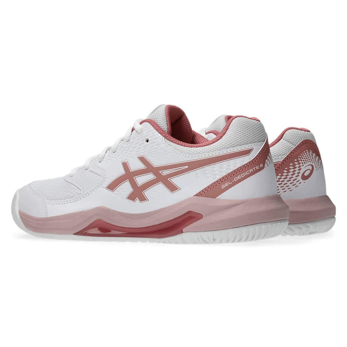 Asics Women's Gel - Dedicate 8 White/Rose Rouge - 11021581 - Tip Top Shoes of New York