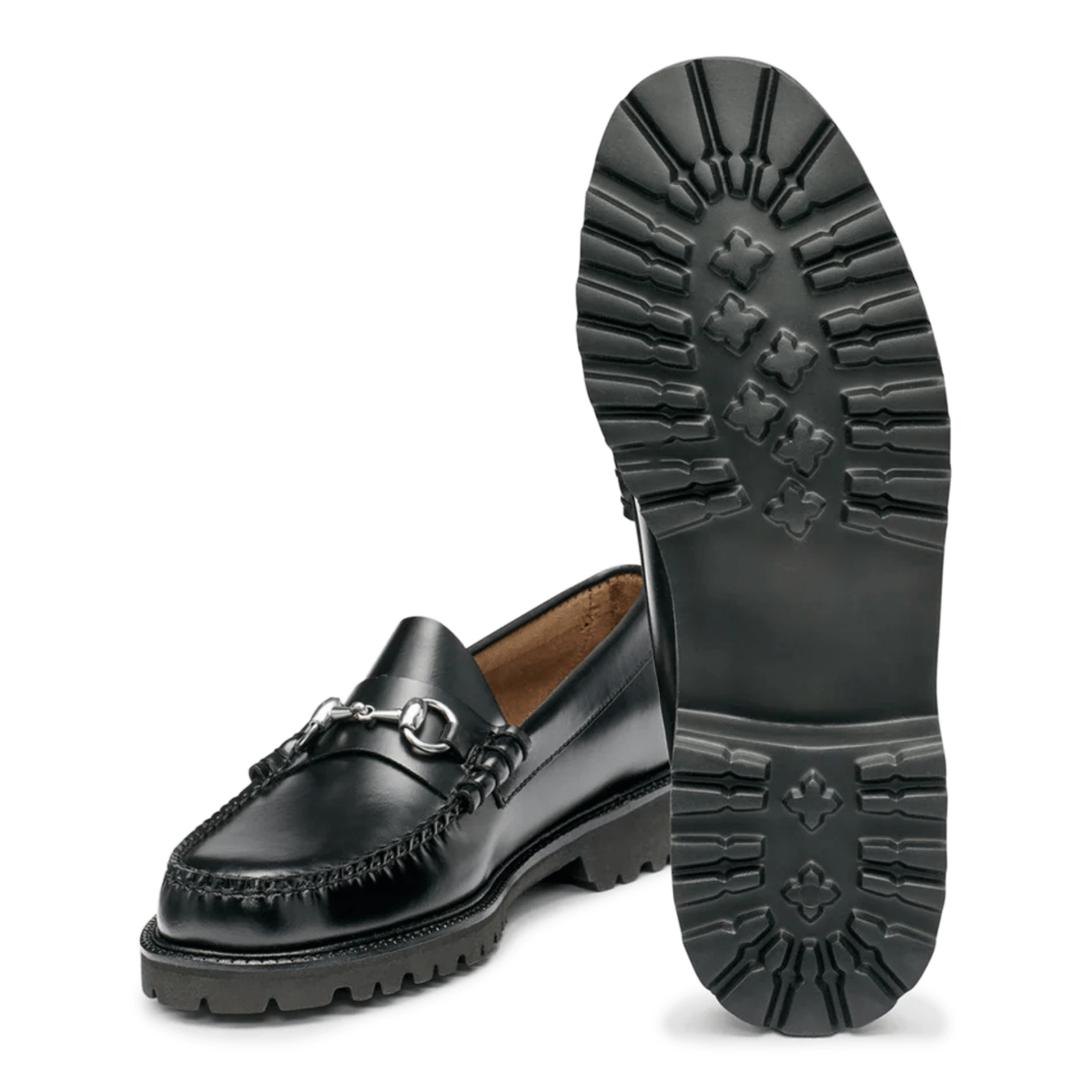 Bass Men's Lincoln Bit Lug WeeJun Black Leather - 5023972 - Tip Top Shoes of New York