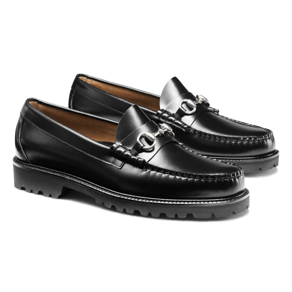Bass Men's Lincoln Bit Lug WeeJun Black Leather - 5023972 - Tip Top Shoes of New York