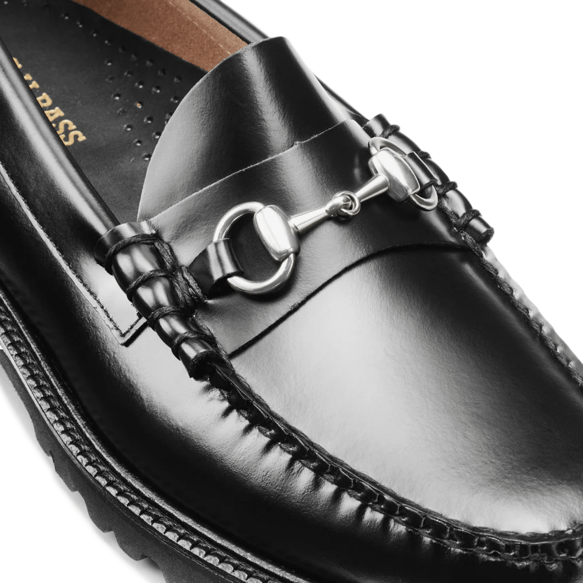 Bass Men's Lincoln Bit Lug WeeJun Black Leather - 5023972 - Tip Top Shoes of New York