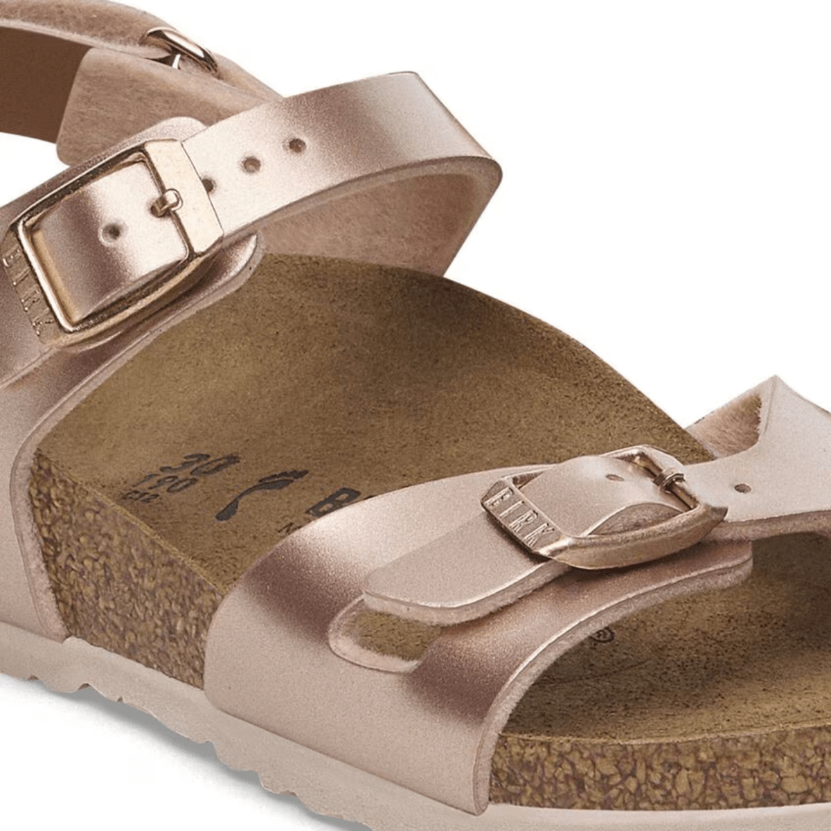 Birkenstock Girl's Rio Birko - Flor Electric Metallic Copper - 1094137 - Tip Top Shoes of New York