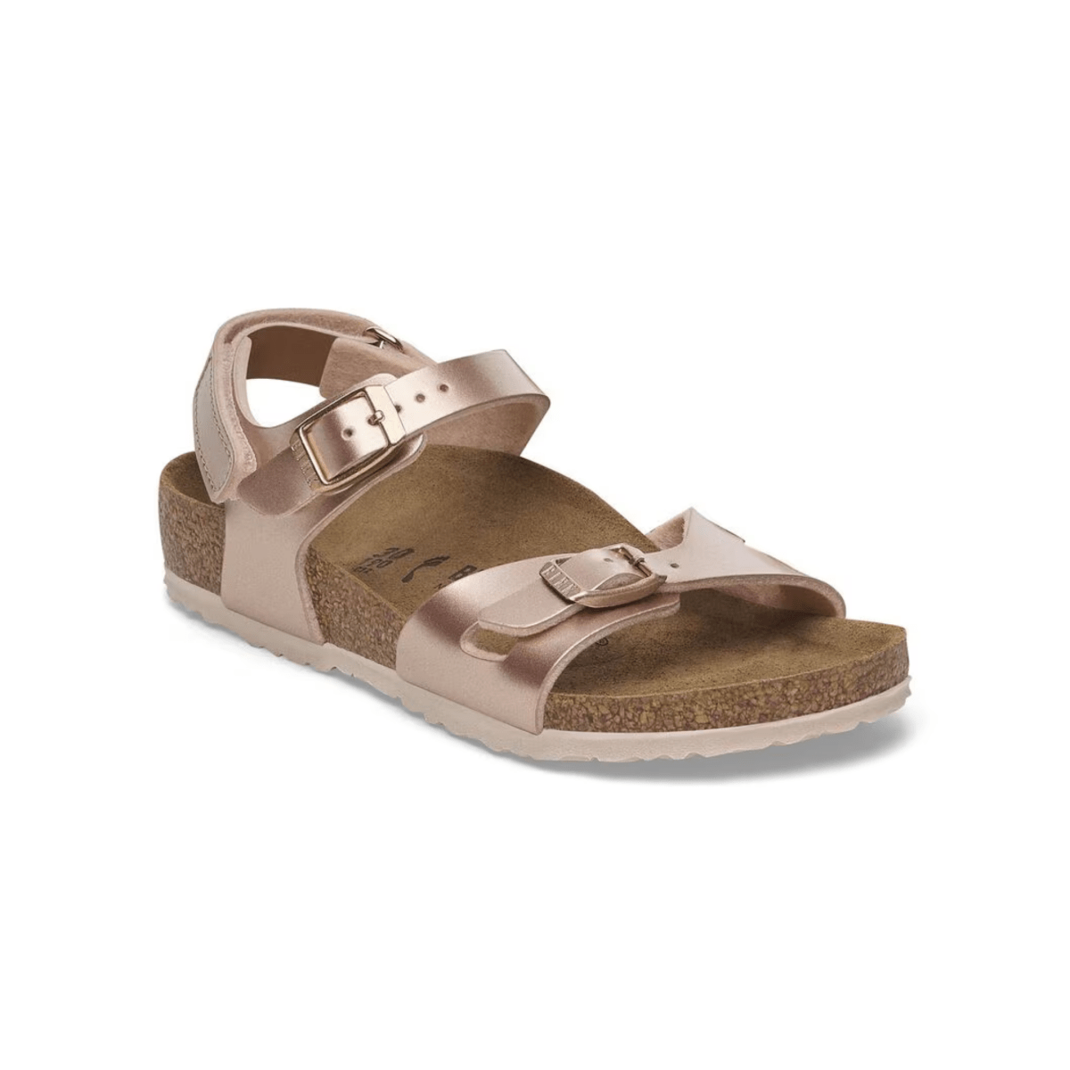 Birkenstock Girl's Rio Birko - Flor Electric Metallic Copper - 1094137 - Tip Top Shoes of New York