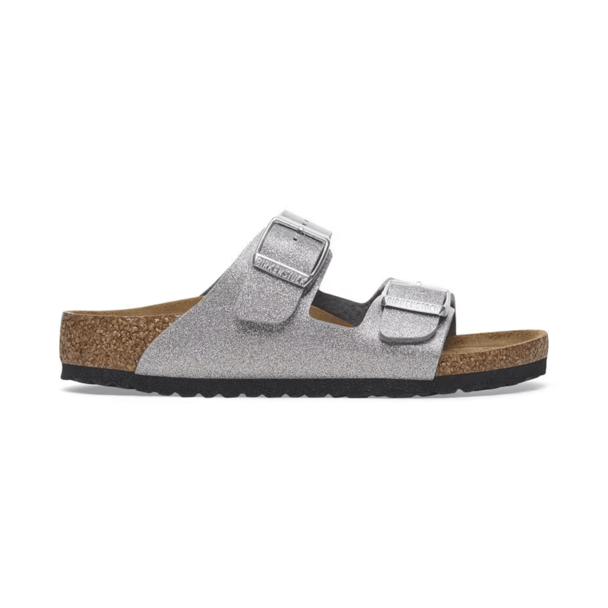 Birkenstock Kid's Arizona Birko - Flor Sparkling Light Silver - 1094149 - Tip Top Shoes of New York