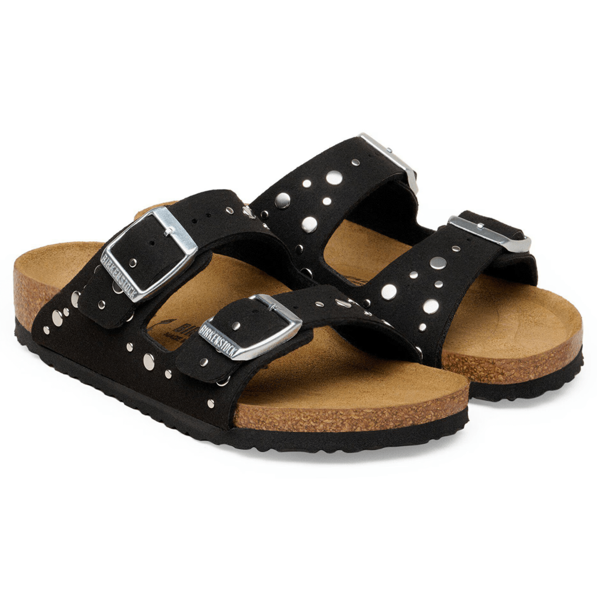Birkenstock Kids Arizona Rivets Soft Birki Black - 1104711 - Tip Top Shoes of New York