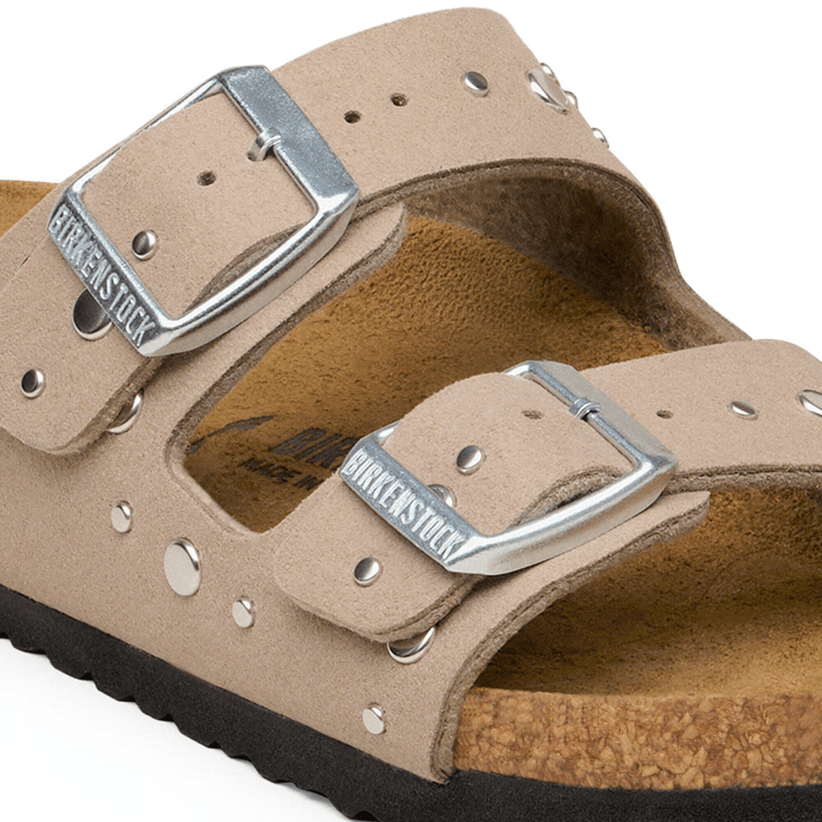 Birkenstock Kids Arizona Rivets Soft Birki Grey Taupe - 1104701 - Tip Top Shoes of New York