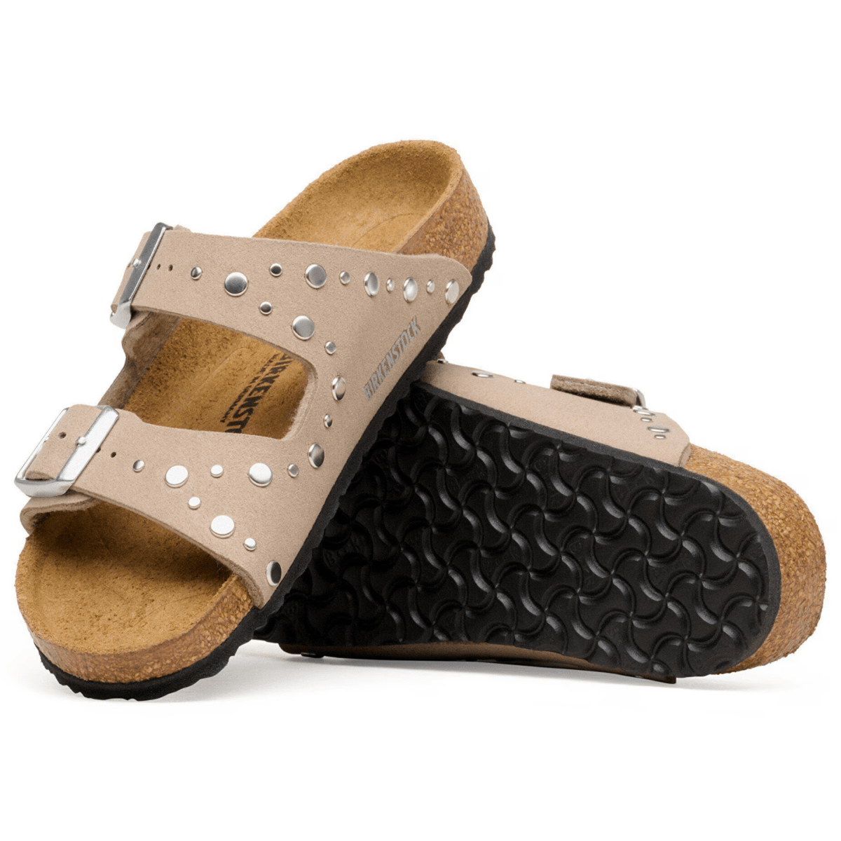 Birkenstock Kids Arizona Rivets Soft Birki Grey Taupe - 1104701 - Tip Top Shoes of New York