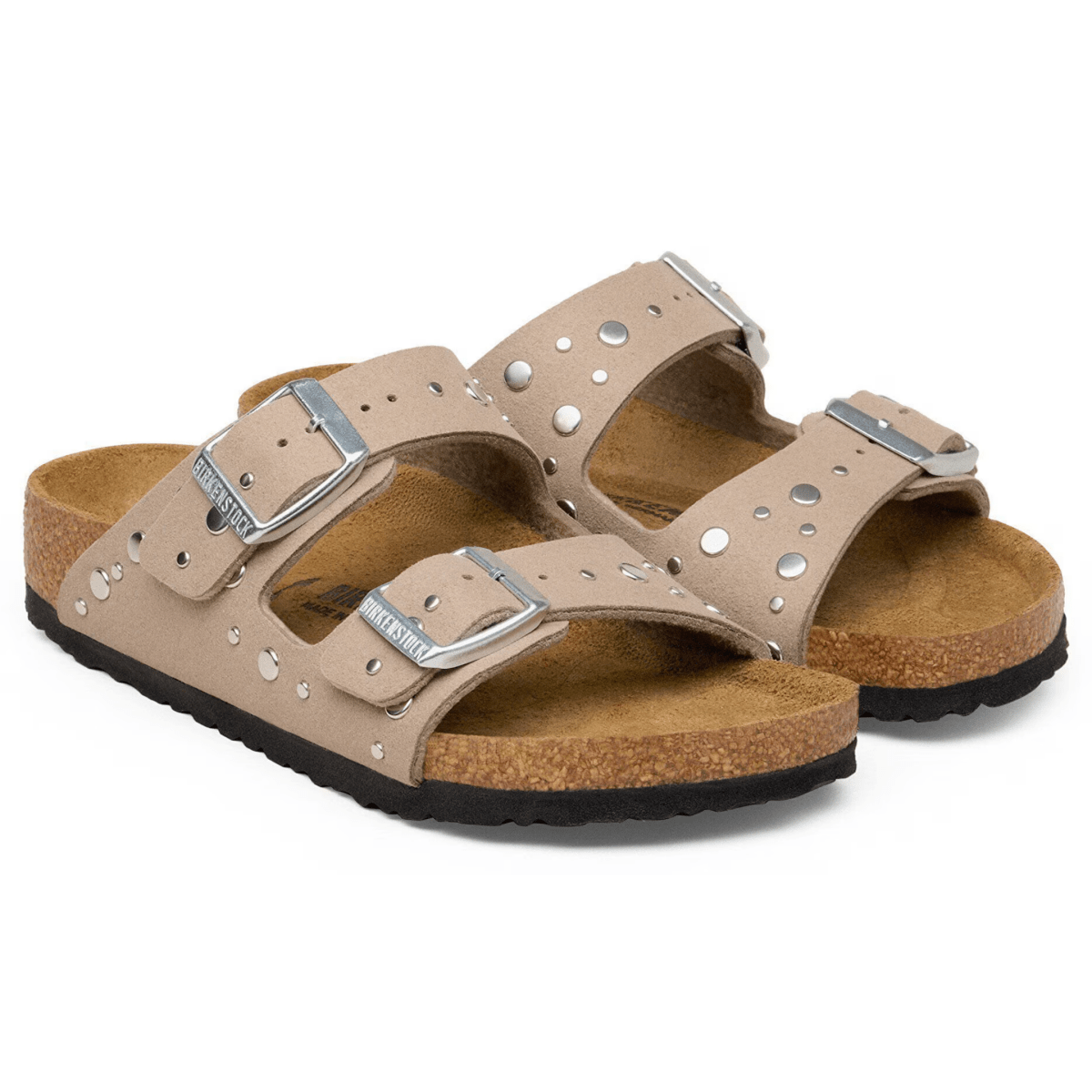 Birkenstock Kids Arizona Rivets Soft Birki Grey Taupe - 1104701 - Tip Top Shoes of New York