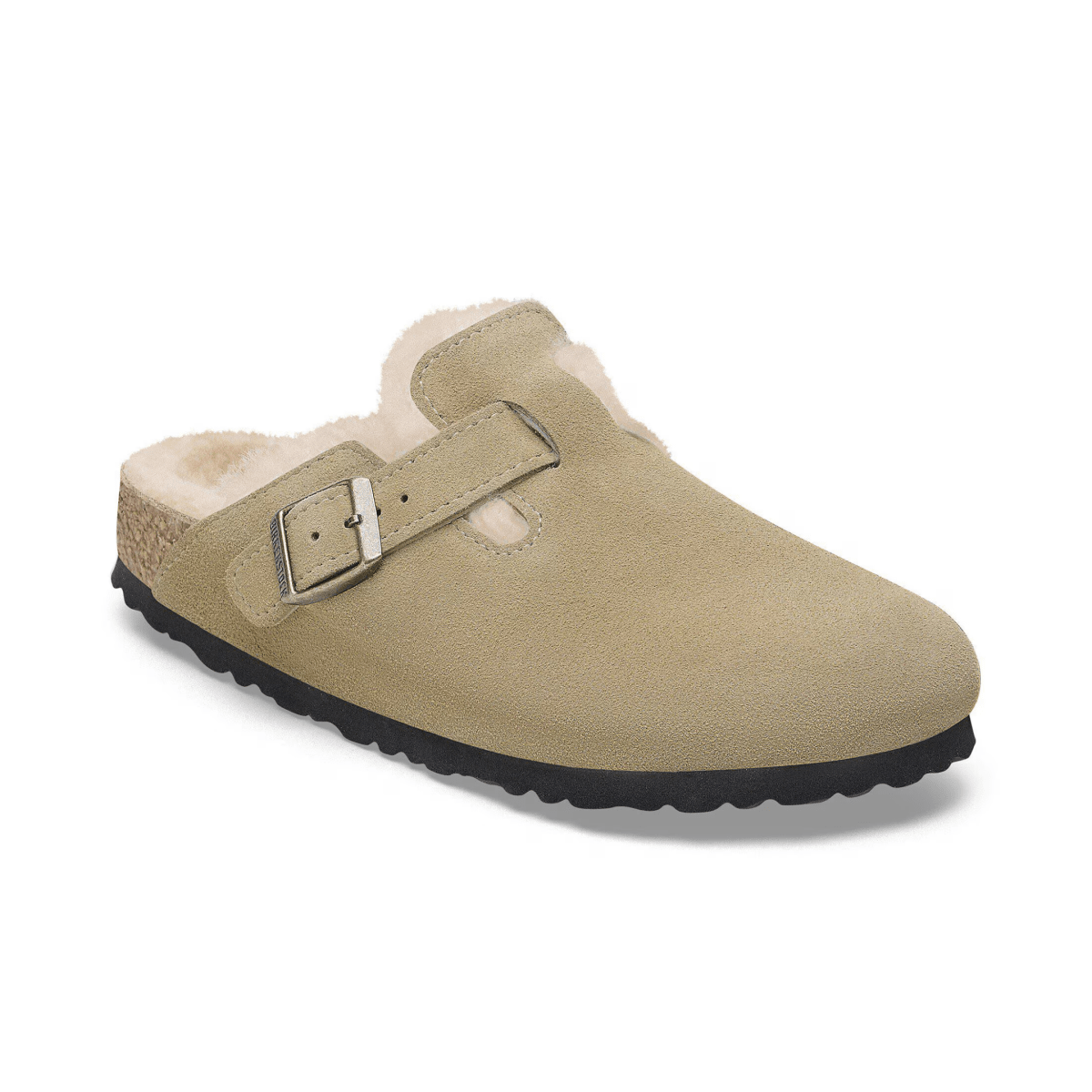 Birkenstock Men's Boston Shearling Taupe Suede Leather - 9023391 - Tip Top Shoes of New York