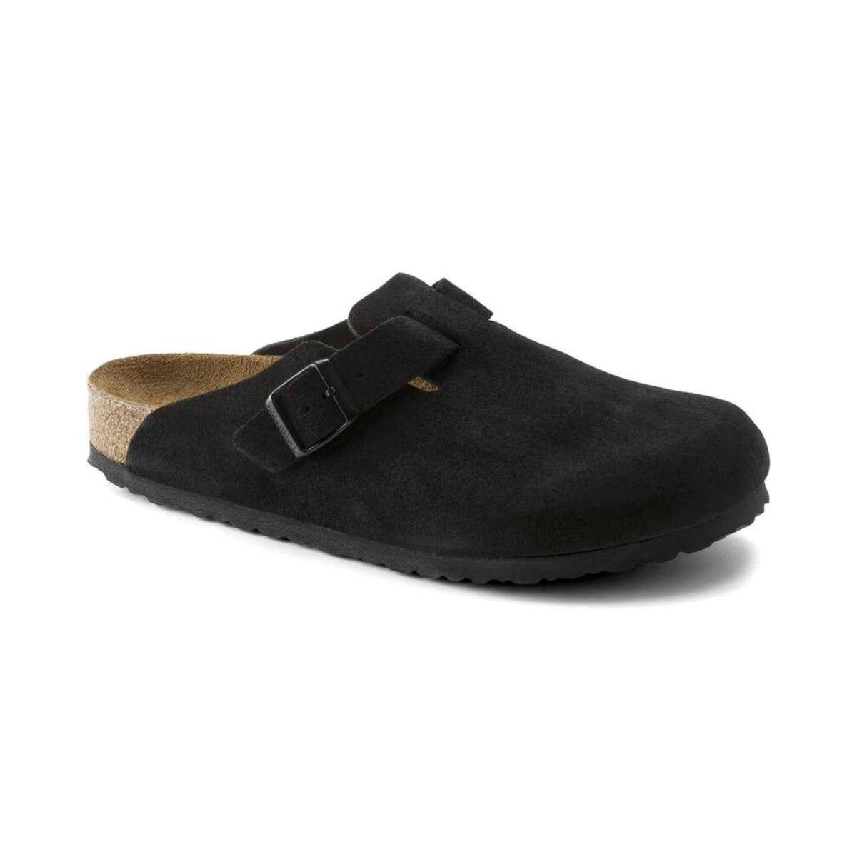 Birkenstock Men's Boston Soft Footbed Black Suede Leather - 9023412 - Tip Top Shoes of New York
