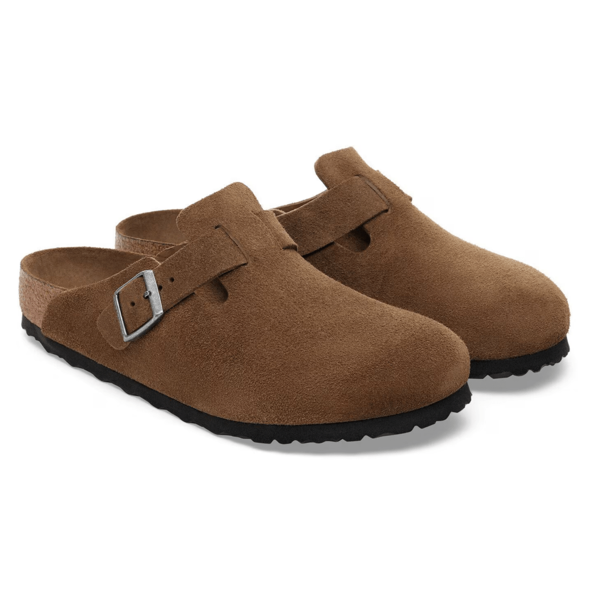 Birkenstock Men's Boston Soft Footbed Dark Tea Tonal Suede - 9023381 - Tip Top Shoes of New York