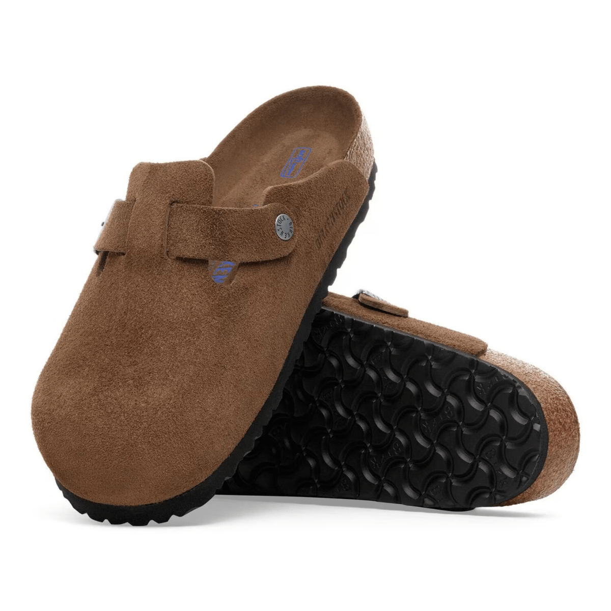 Birkenstock Men's Boston Soft Footbed Dark Tea Tonal Suede - 9023381 - Tip Top Shoes of New York
