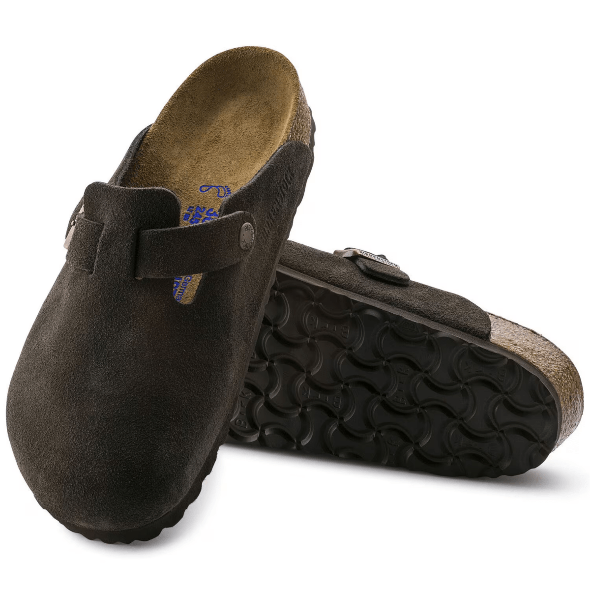 Birkenstock Men's Boston Soft Footbed Mocha Suede - 11017445 - Tip Top Shoes of New York
