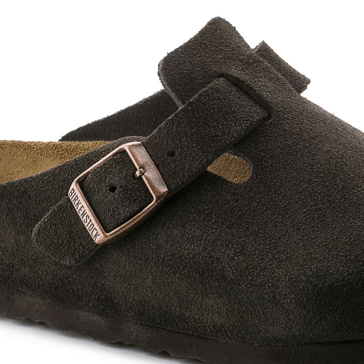 Birkenstock Men's Boston Soft Footbed Mocha Suede - 11017445 - Tip Top Shoes of New York