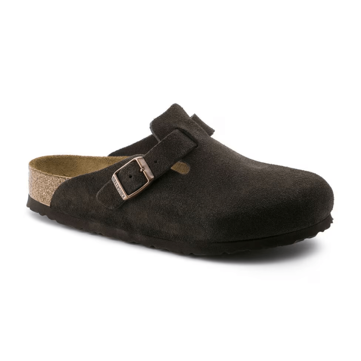 Birkenstock Men's Boston Soft Footbed Mocha Suede - 11017445 - Tip Top Shoes of New York