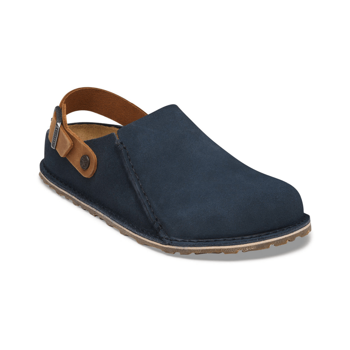 Birkenstock Men's Lutry Premium Navy/Cognac Suede - 9033370 - Tip Top Shoes of New York