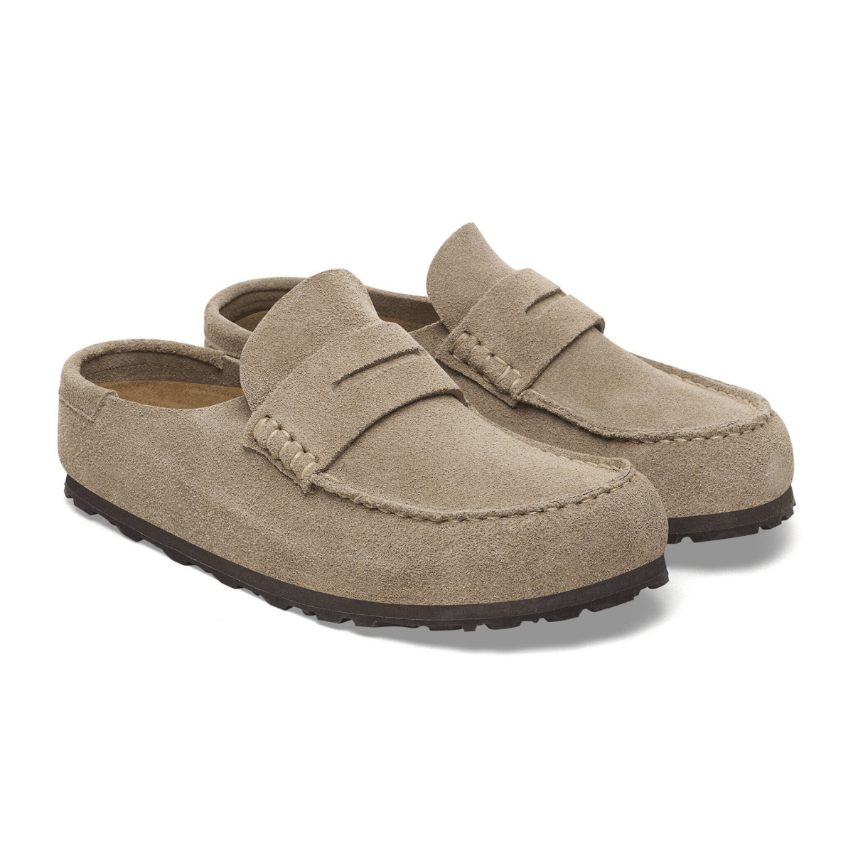 Birkenstock Men's Naples Wrapped Taupe/Tan Suede Leather - 9033293 - Tip Top Shoes of New York