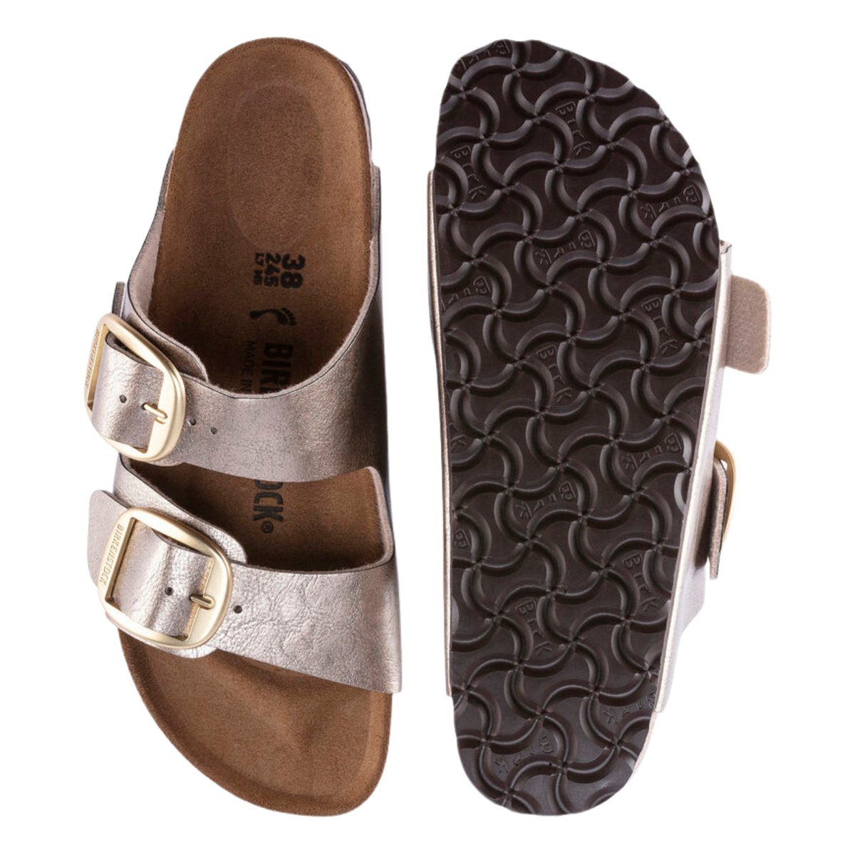 Birkenstock Women's Arizona Big Buckle Birko-Flor Graceful Taupe - 9019258 - Tip Top Shoes of New York