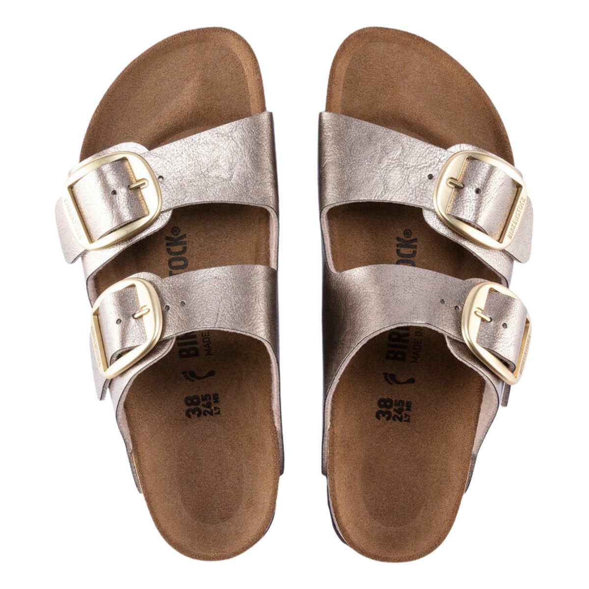 Birkenstock Women's Arizona Big Buckle Birko-Flor Graceful Taupe - 9019258 - Tip Top Shoes of New York
