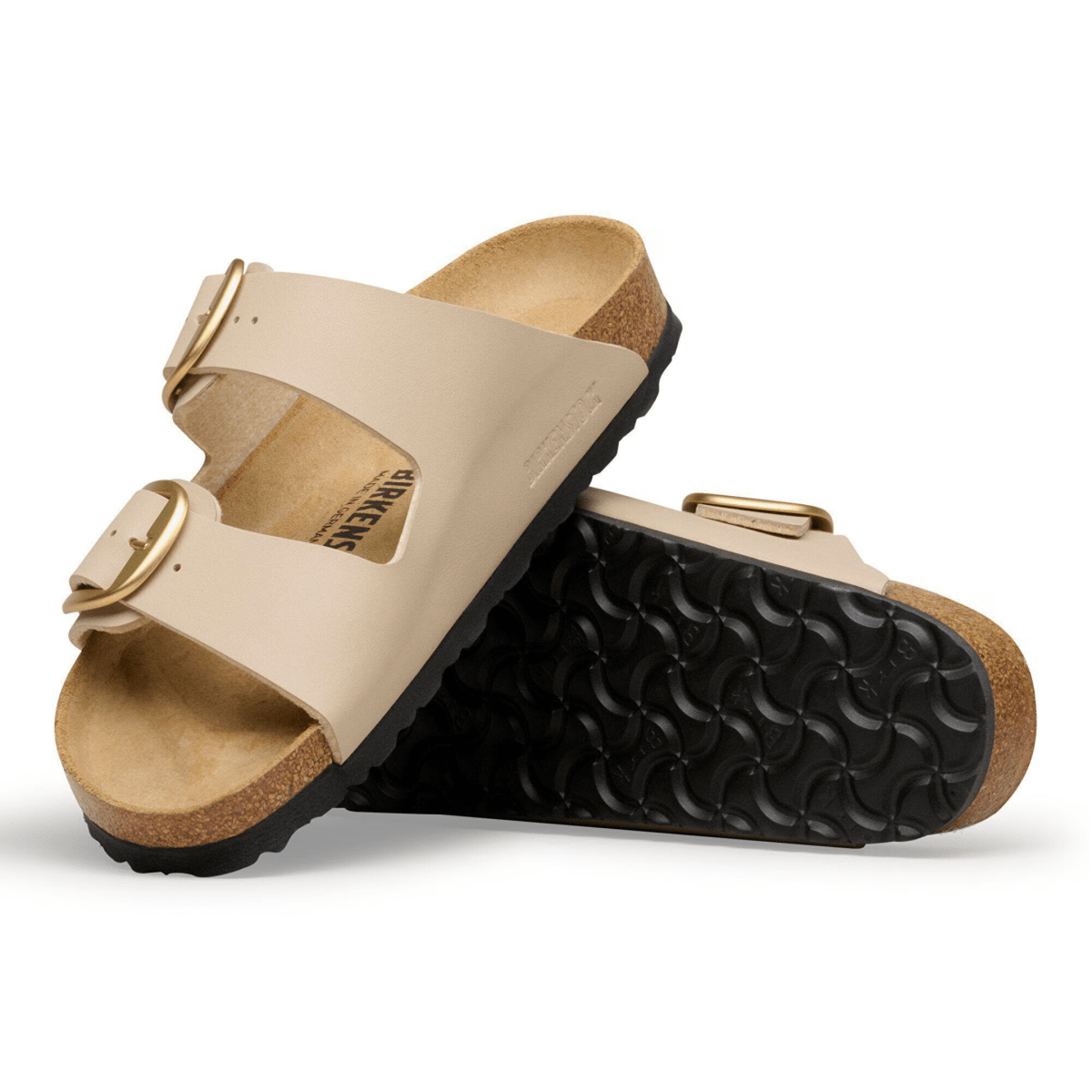 Birkenstock Women's Arizona Big Buckle Birko-Flor Sandcastle Leather - 9033349 - Tip Top Shoes of New York