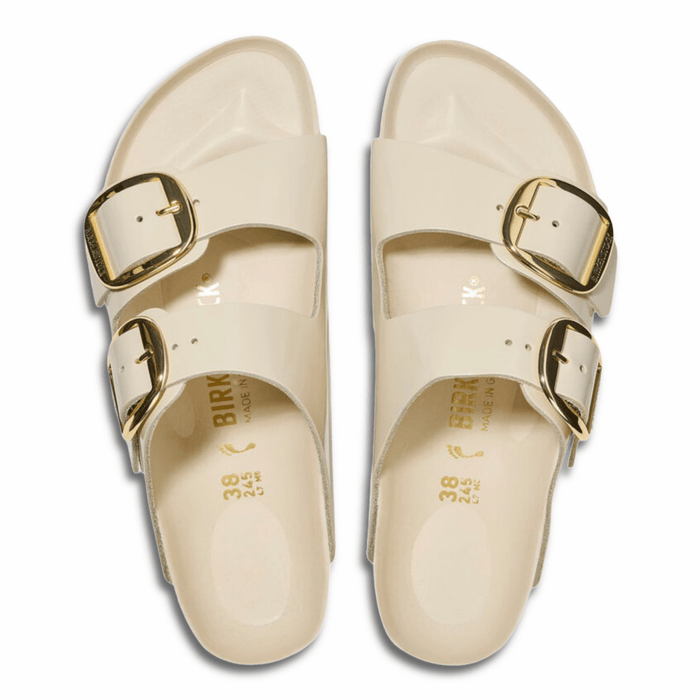 Birkenstock Women's Arizona Big Buckle High Shine Ecru