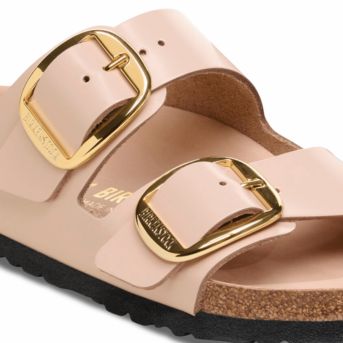 Birkenstock Women's Arizona Big Buckle High Shine New Beige Leather - 9013715 - Tip Top Shoes of New York