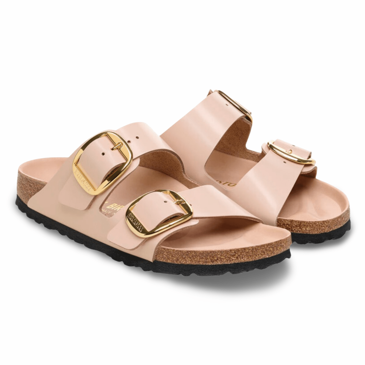 Birkenstock Women's Arizona Big Buckle High Shine New Beige Leather - 9013715 - Tip Top Shoes of New York