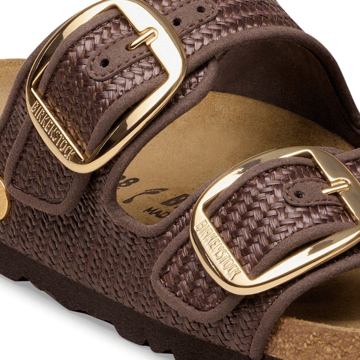 Birkenstock Women's Arizona Big Buckle Textile Raffia Carafe - 9028956 - Tip Top Shoes of New York
