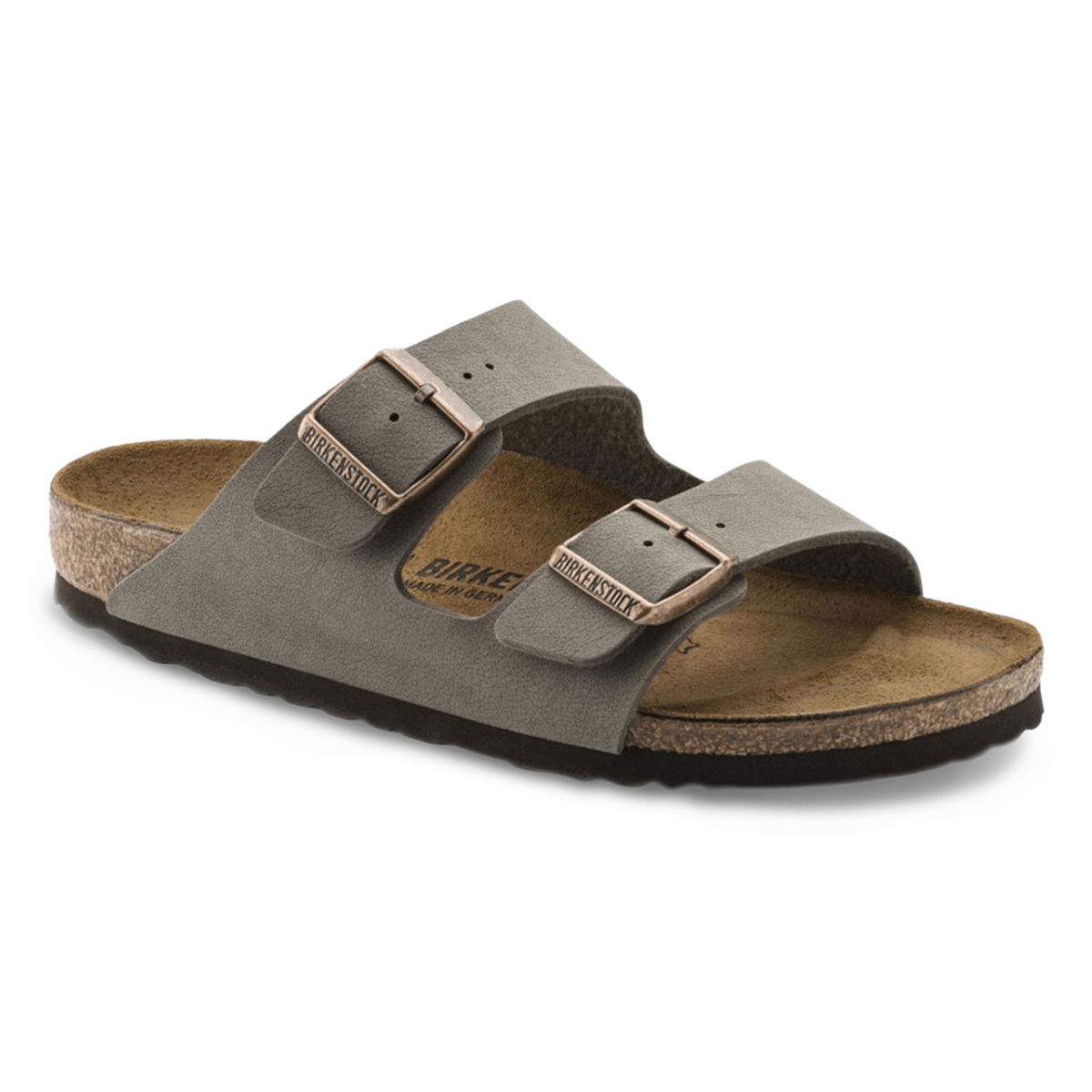 Birkenstock Women's Arizona Birkibuc Stone - 9016646 - Tip Top Shoes of New York