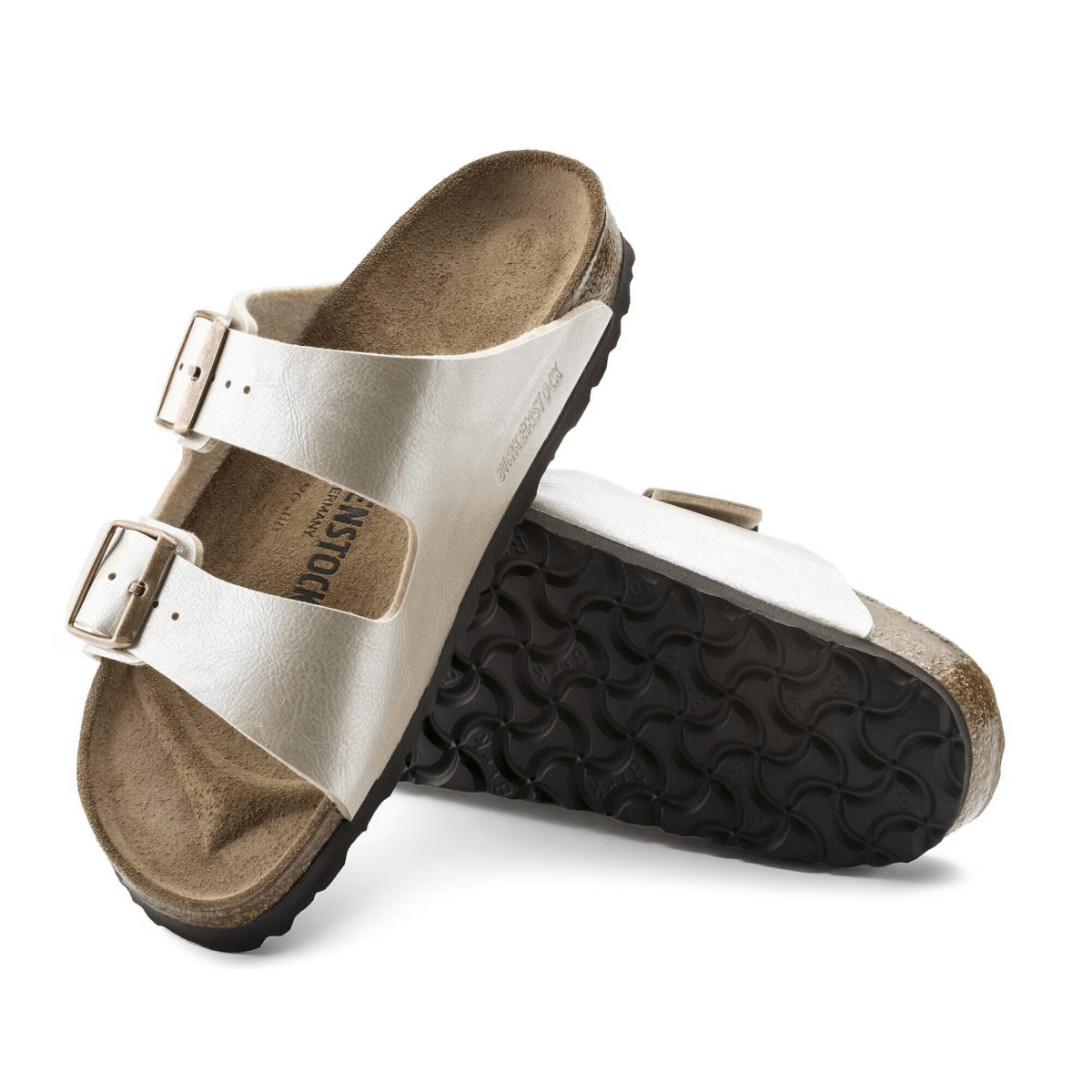 Birkenstock Women's Arizona Birko-Flor Graceful Pearl White - 9033356 - Tip Top Shoes of New York
