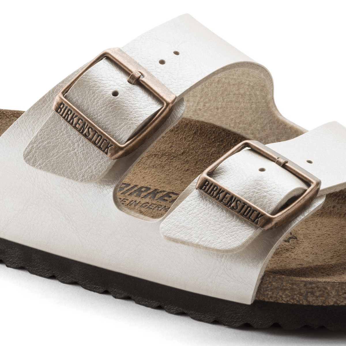 Birkenstock Women's Arizona Birko-Flor Graceful Pearl White - 9033356 - Tip Top Shoes of New York