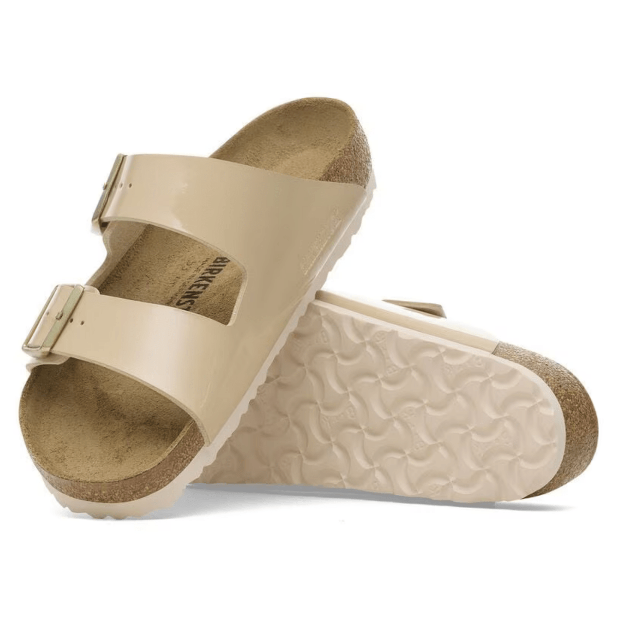 Birkenstock Women's Arizona Birko - Flor Patent Sand - 9019786 - Tip Top Shoes of New York