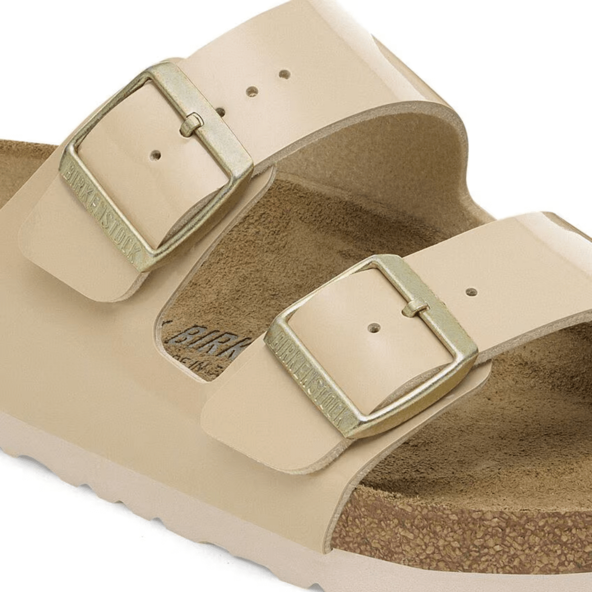 Birkenstock Women's Arizona Birko - Flor Patent Sand - 9019786 - Tip Top Shoes of New York