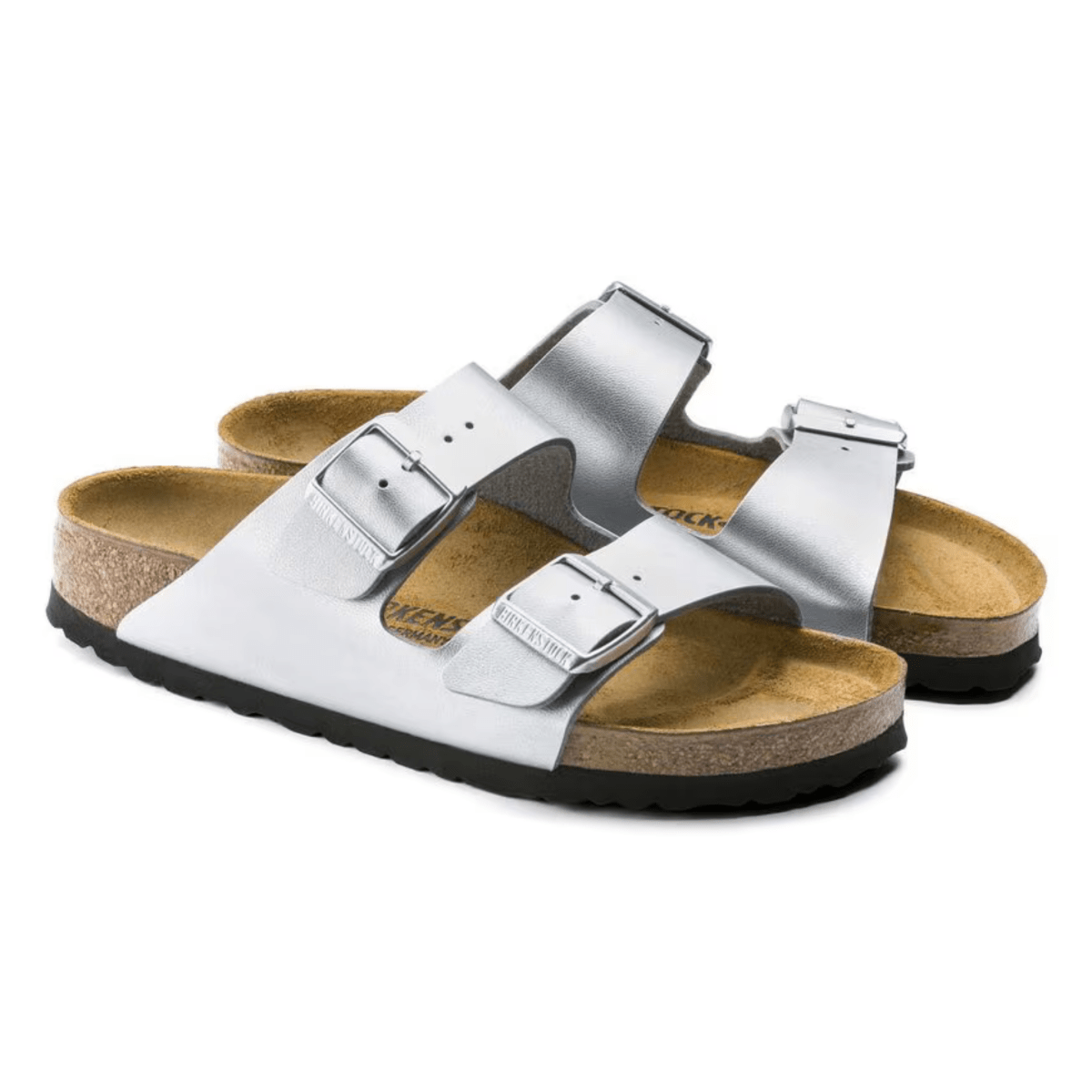 Birkenstock Women's Arizona Birko - Flor Silver - 9023315 - Tip Top Shoes of New York