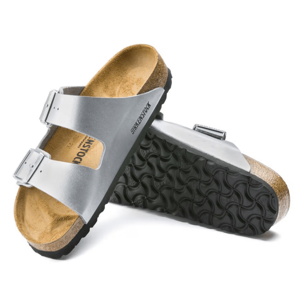 Birkenstock Women's Arizona Birko - Flor Silver - 9023315 - Tip Top Shoes of New York