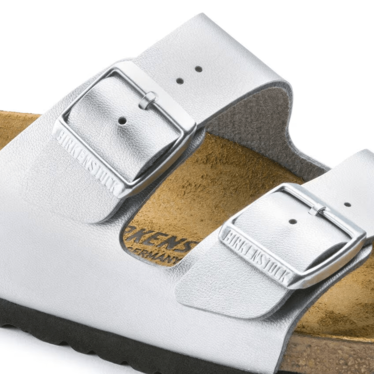 Birkenstock Women's Arizona Birko - Flor Silver - 9023315 - Tip Top Shoes of New York