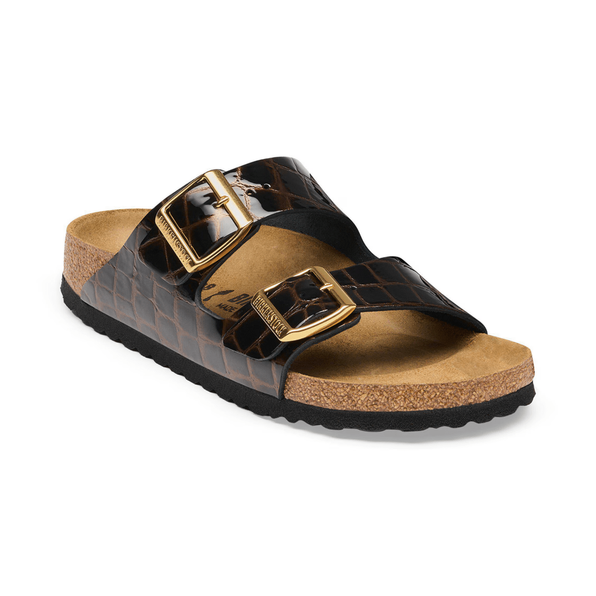 Birkenstock Women's Arizona Black Embossed Animal Leather - 9033320 - Tip Top Shoes of New York