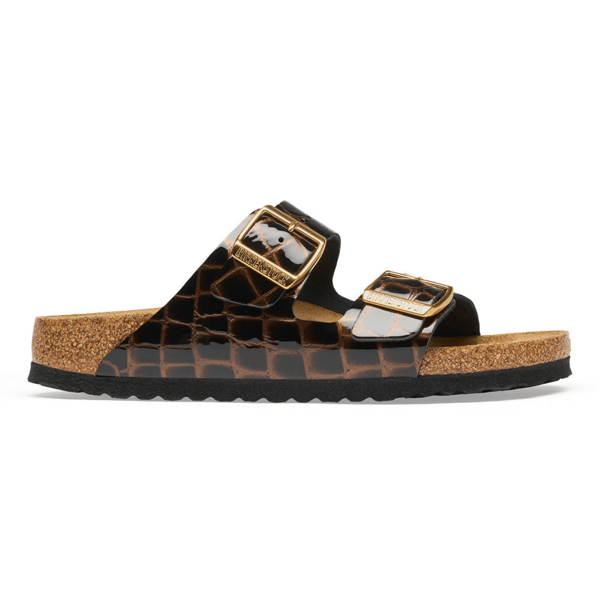 Birkenstock Women's Arizona Black Embossed Animal Leather - 9033320 - Tip Top Shoes of New York