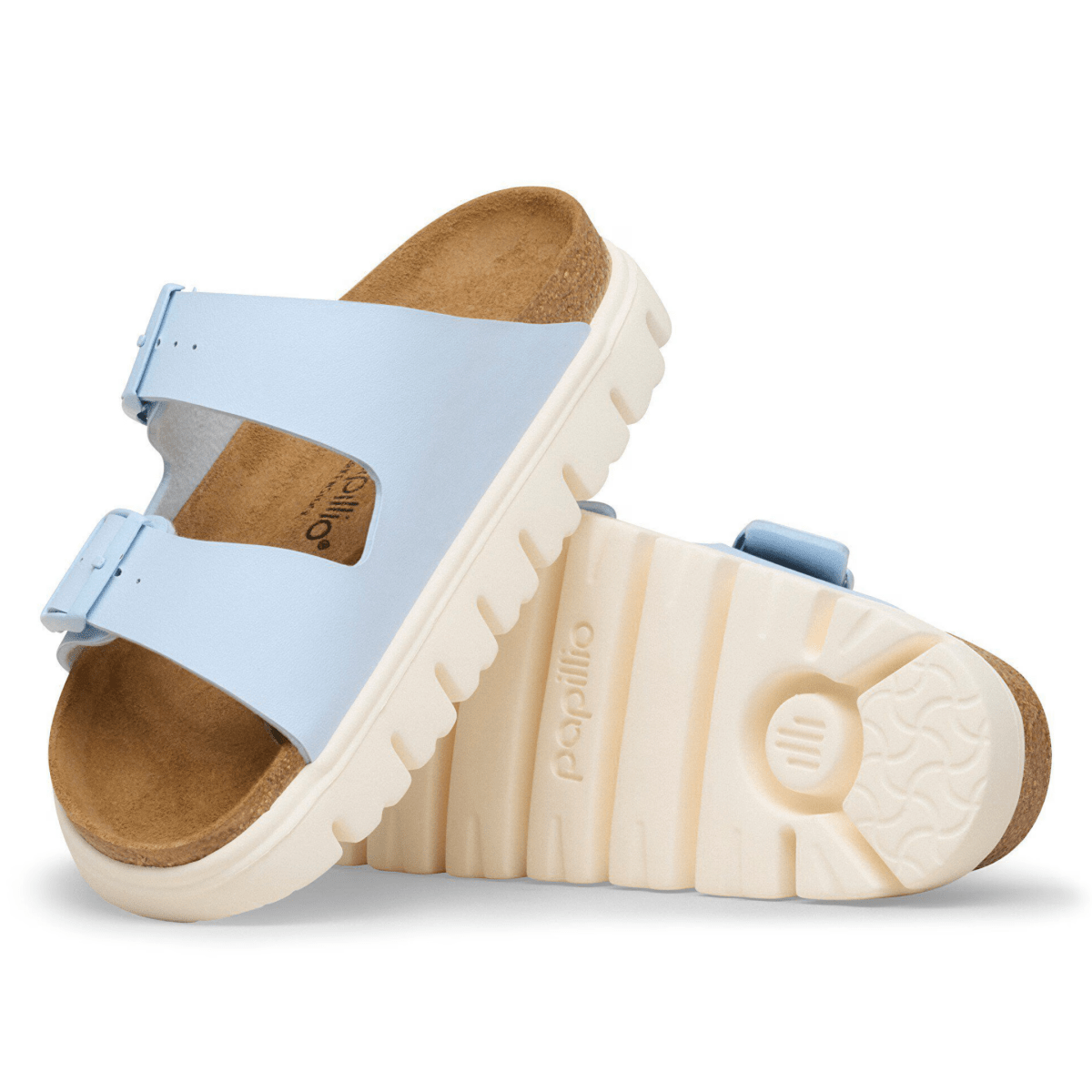 Birkenstock Women's Arizona Chunky Birko - Flor Baby Blue - 9028781 - Tip Top Shoes of New York