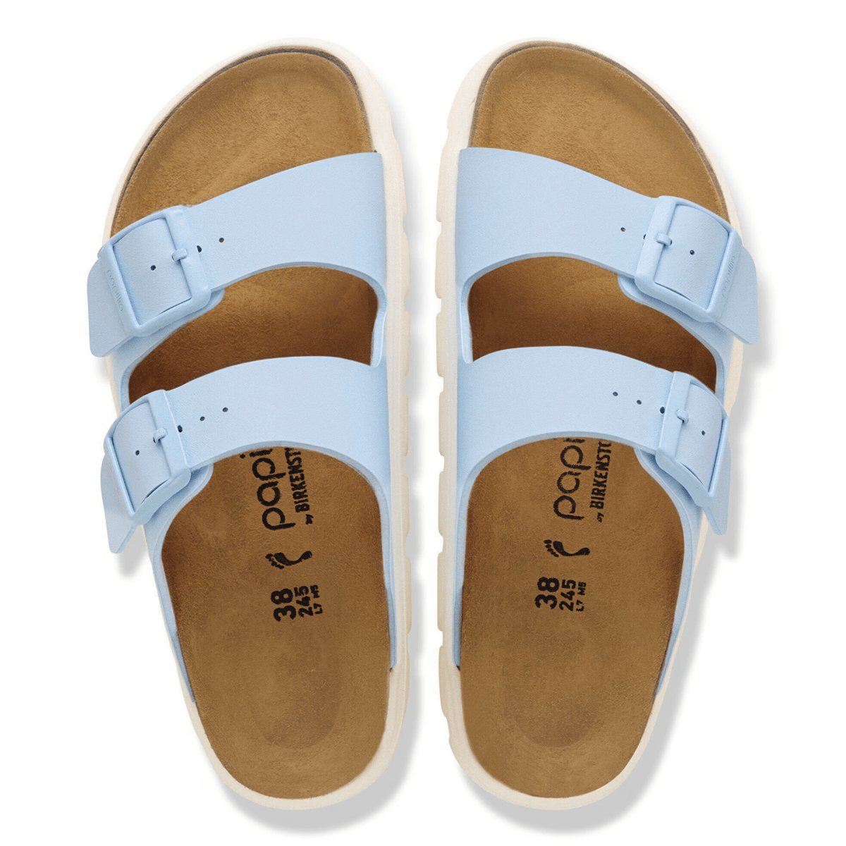Birkenstock Women's Arizona Chunky Birko - Flor Baby Blue - 9028781 - Tip Top Shoes of New York