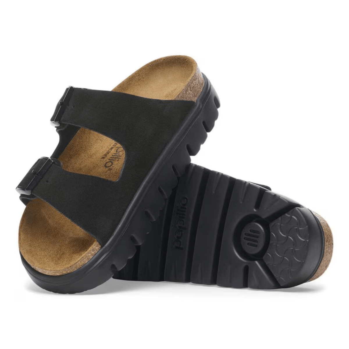 Birkenstock Women's Arizona Chunky Black/Black Suede - 9016537 - Tip Top Shoes of New York