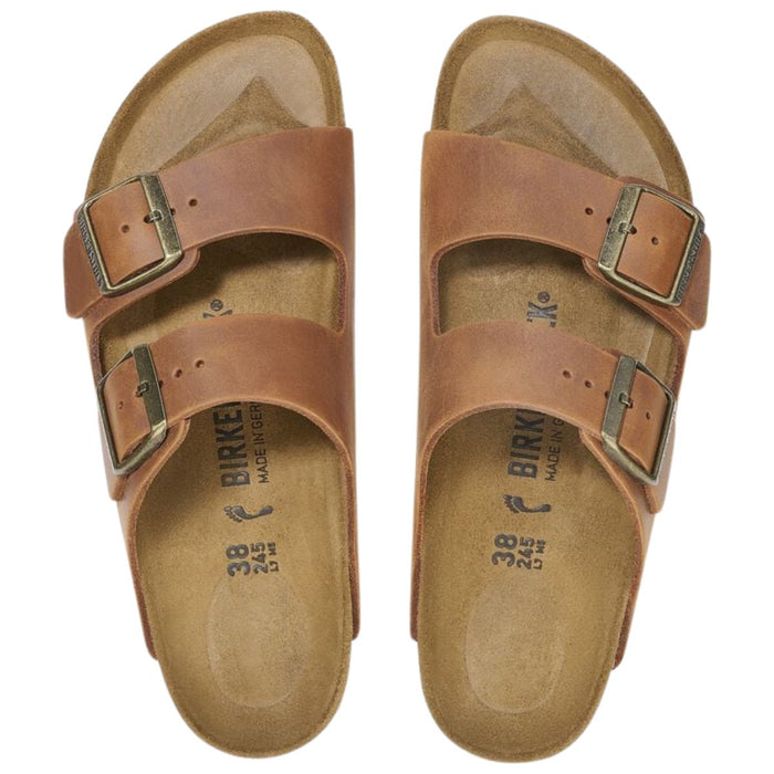 Birkenstock Women's Arizona Cognac Oiled Leather - 9019188 - Tip Top Shoes of New York