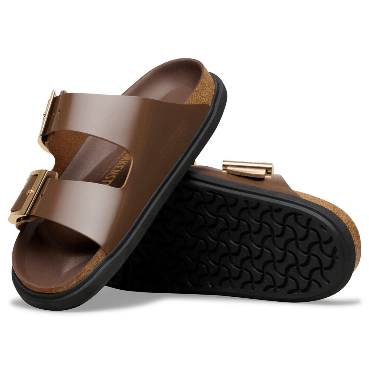 Birkenstock Women's Arizona Droplet High Shine Carafe Leather - 9028949 - Tip Top Shoes of New York