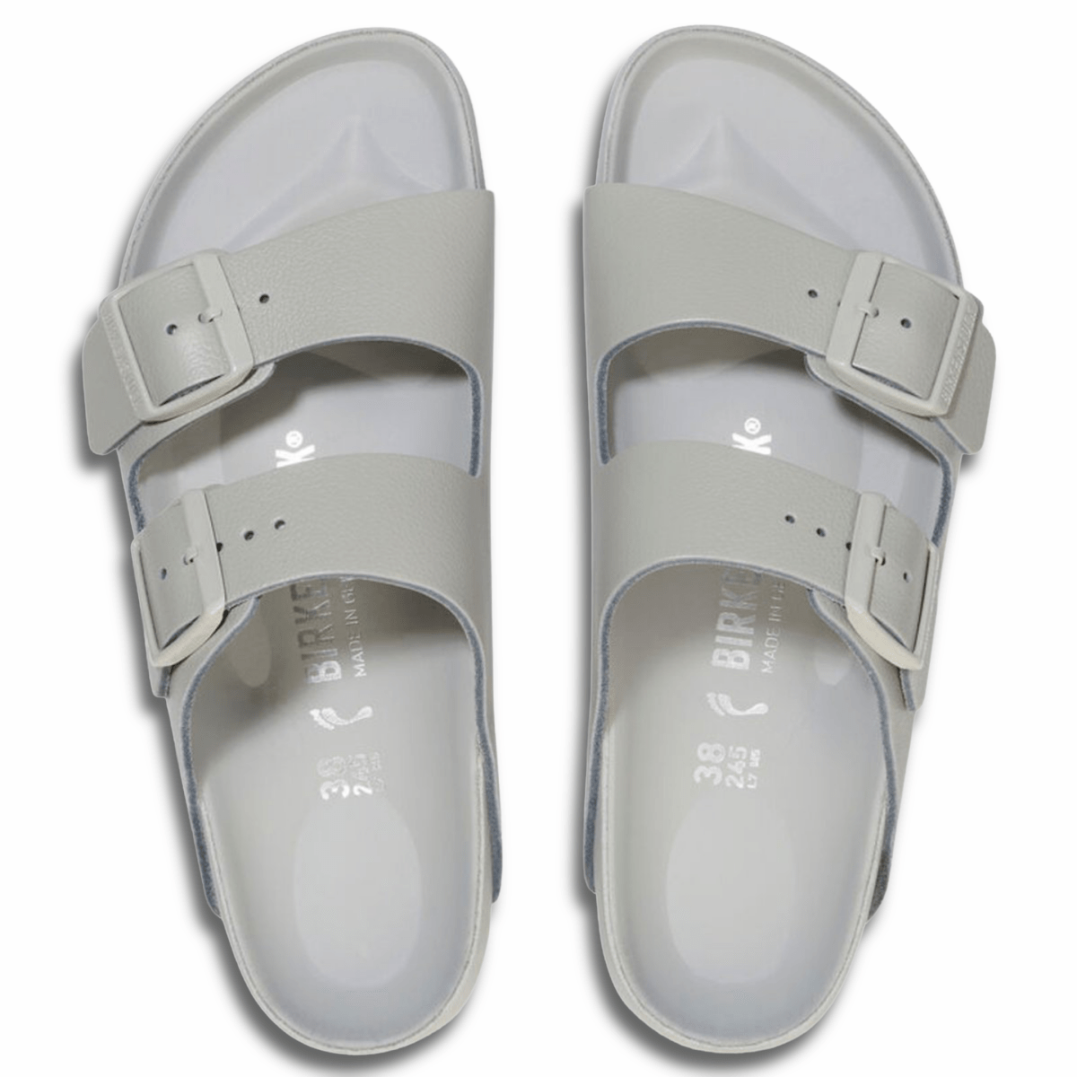 Birkenstock Women's Arizona Exquisite Mineral Grey Leather - 9013736 - Tip Top Shoes of New York