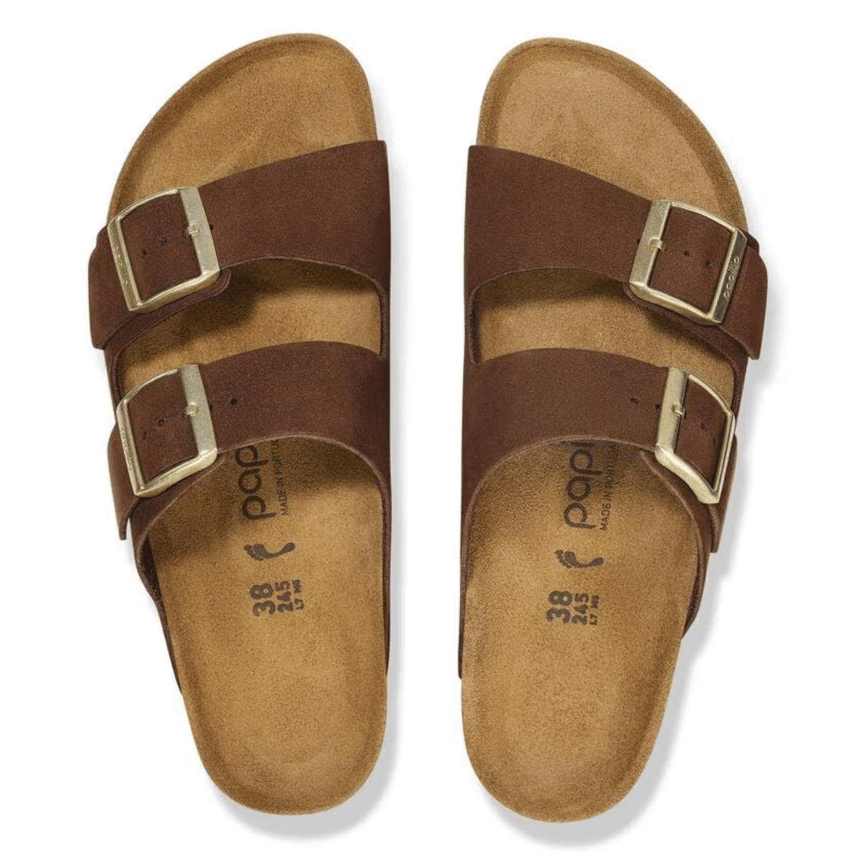 Birkenstock Women's Arizona Flex Platform Dark Tea Nubuck Leather - 9023433 - Tip Top Shoes of New York